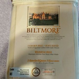 Biltmore Egyptian cotton pillowcases